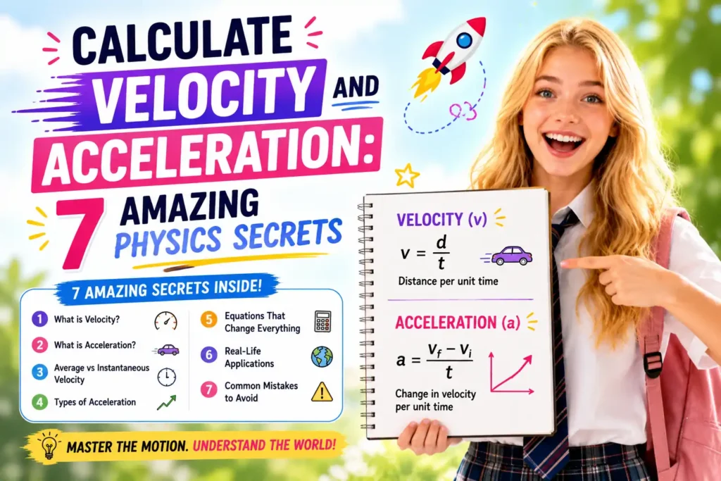 Calculate Velocity and Acceleration: 7 Amazing Physics Secrets