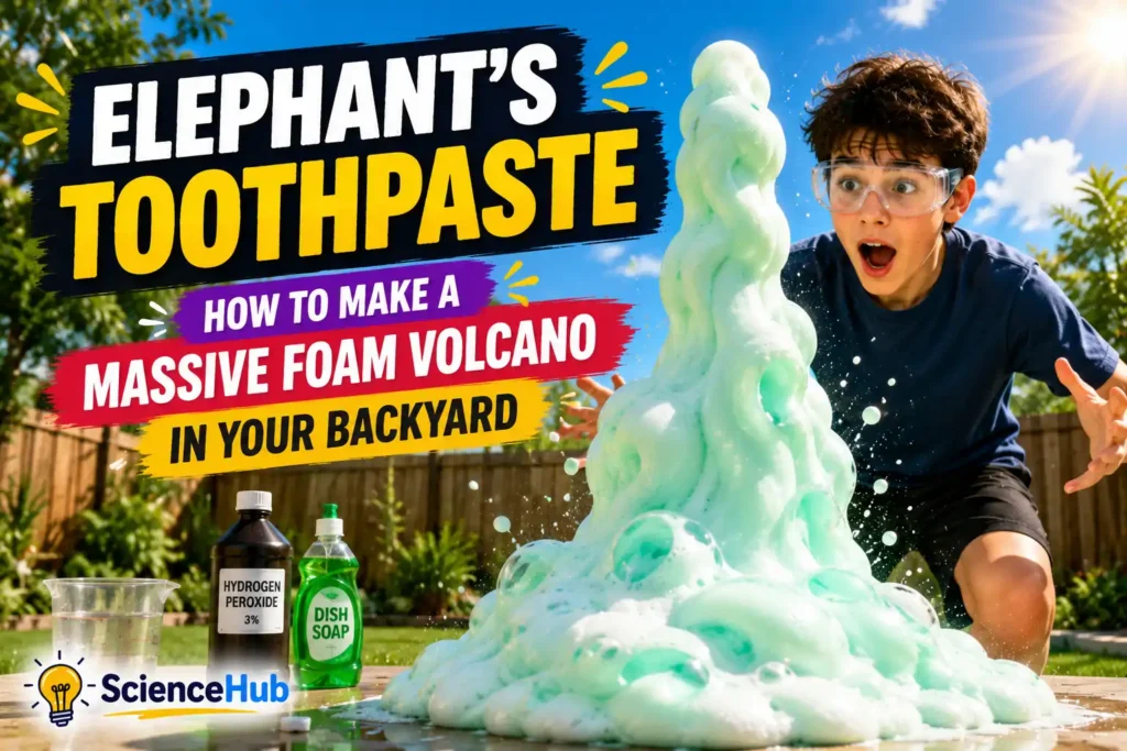 7 Steps for Elephant’s Toothpaste: How to Make a Massive Foam Volcano in Your Backyard