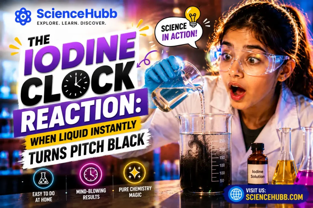 The Iodine Clock Reaction: When Liquid Instantly Turns Pitch Black