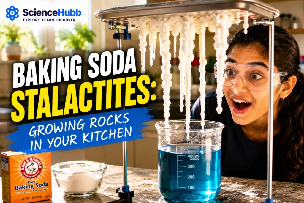 Baking Soda Stalactites: Growing Rocks in Your Kitchen
