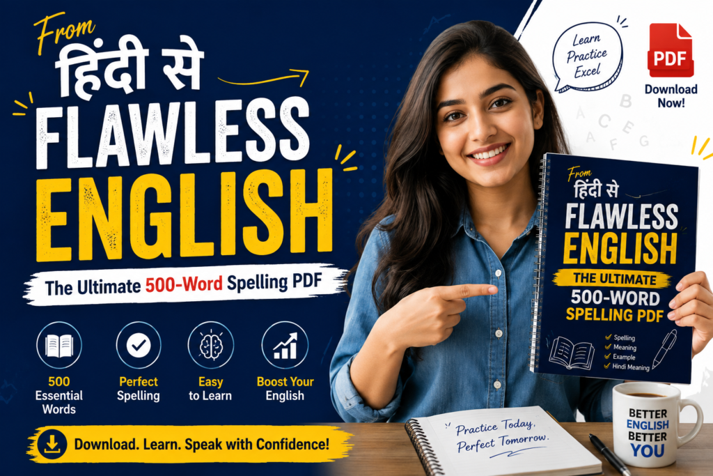 From Hindi to Flawless English: The Ultimate 500-Word Spelling Masterclass