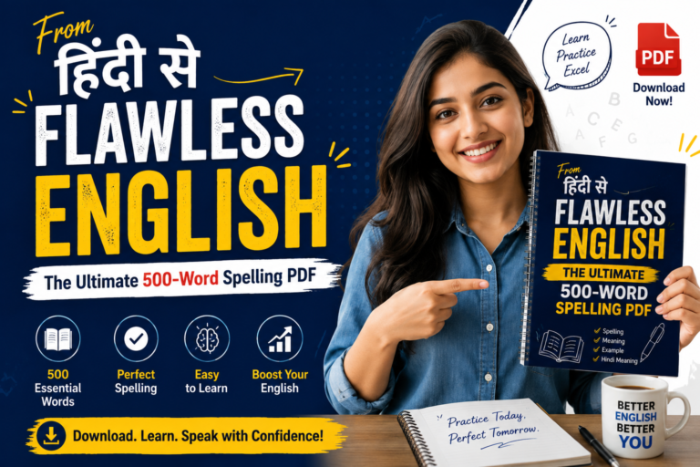 From Hindi to Flawless English: The Ultimate 500-Word Spelling Masterclass
