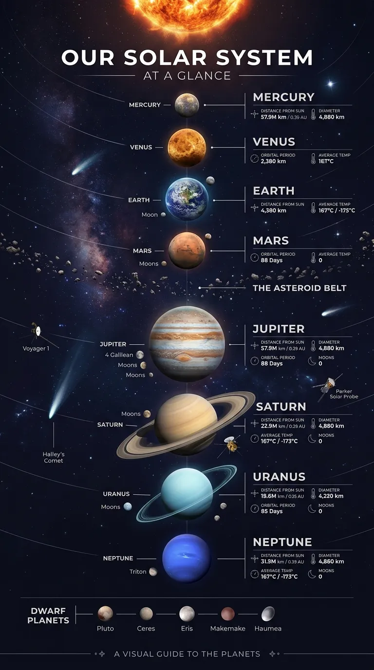Solar System Infographic